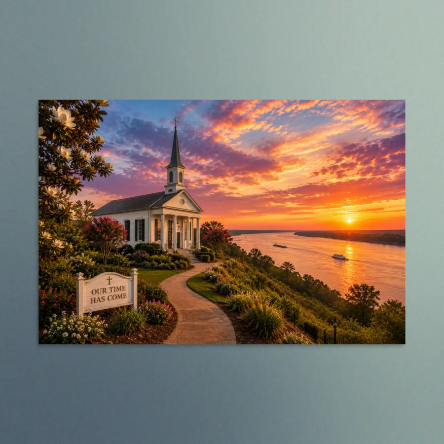 Our Time Has Come - Mississippi - Christian Devotional Art Print - Rectangle/Landscape