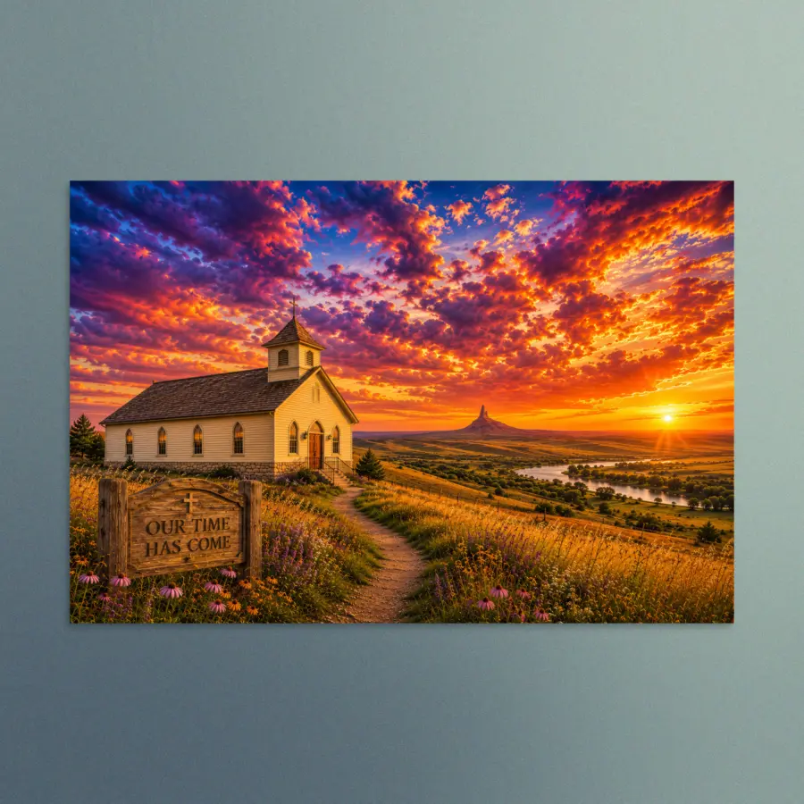 Our Time Has Come - Nebraska - Christian Devotional Art Print - Rectangle/Landscape