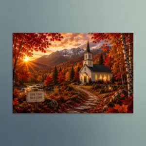 Our Time Has Come - New Hampshire - Christian Devotional Art Print - Rectangle/Landscape