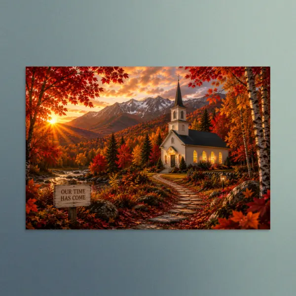 Our Time Has Come - New Hampshire - Christian Devotional Art Print - Rectangle/Landscape