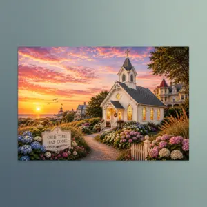Our Time Has Come - New Jersey - Christian Devotional Art Print - Rectangle/Landscape