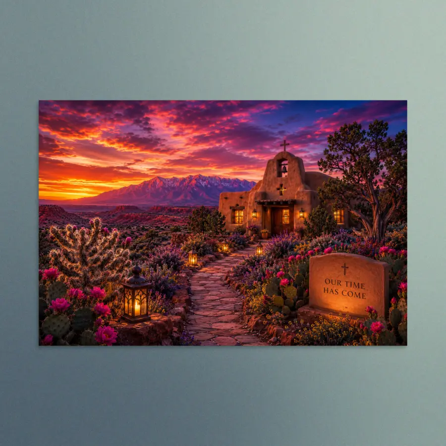 Our Time Has Come - New Mexico - Christian Devotional Art Print - Rectangle/Landscape