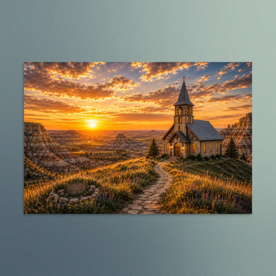 Our Time Has Come - North Dakota - Christian Devotional Art Print - Rectangle/Landscape