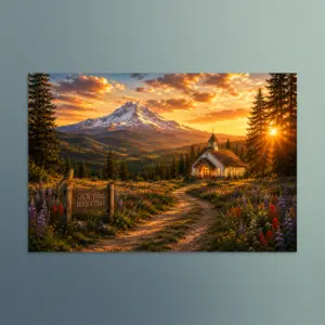 Our Time Has Come - Oregon - Christian Devotional Art Print - Rectangle/Landscape