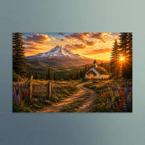 Our Time Has Come - Oregon - Christian Devotional Art Print - Rectangle/Landscape