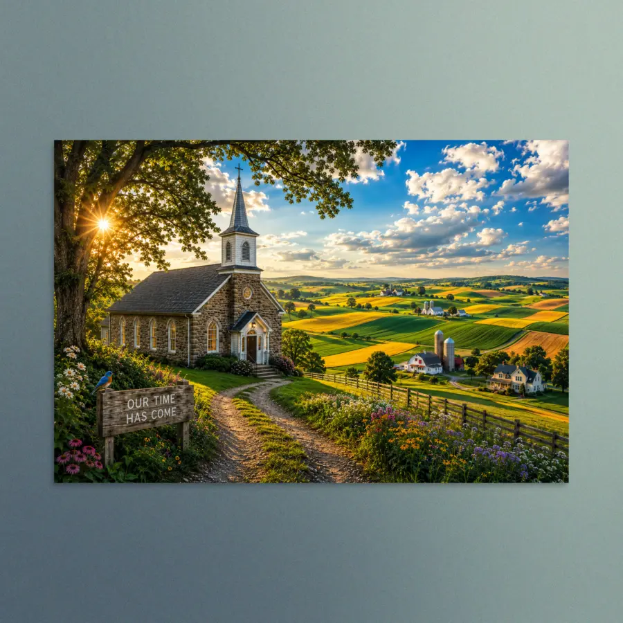 Our Time Has Come - Pennsylvania - Christian Devotional Art Print - Rectangle/Landscape