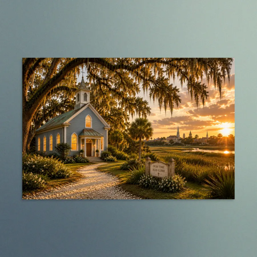 Our Time Has Come - South Carolina - Christian Devotional Art Print - Rectangle/Landscape