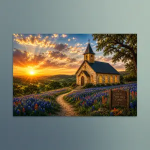 Our Time Has Come - Texas - Christian Devotional Art Print - Rectangle/Landscape