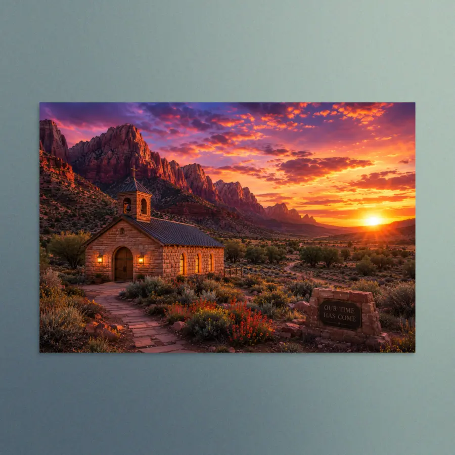 Our Time Has Come - Utah - Christian Devotional Art Print - Rectangle/Landscape