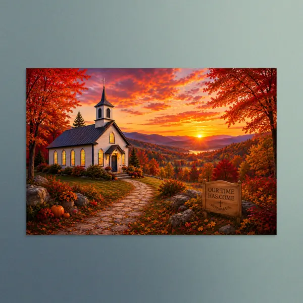 Our Time Has Come - Vermont - Christian Devotional Art Print - Rectangle/Landscape
