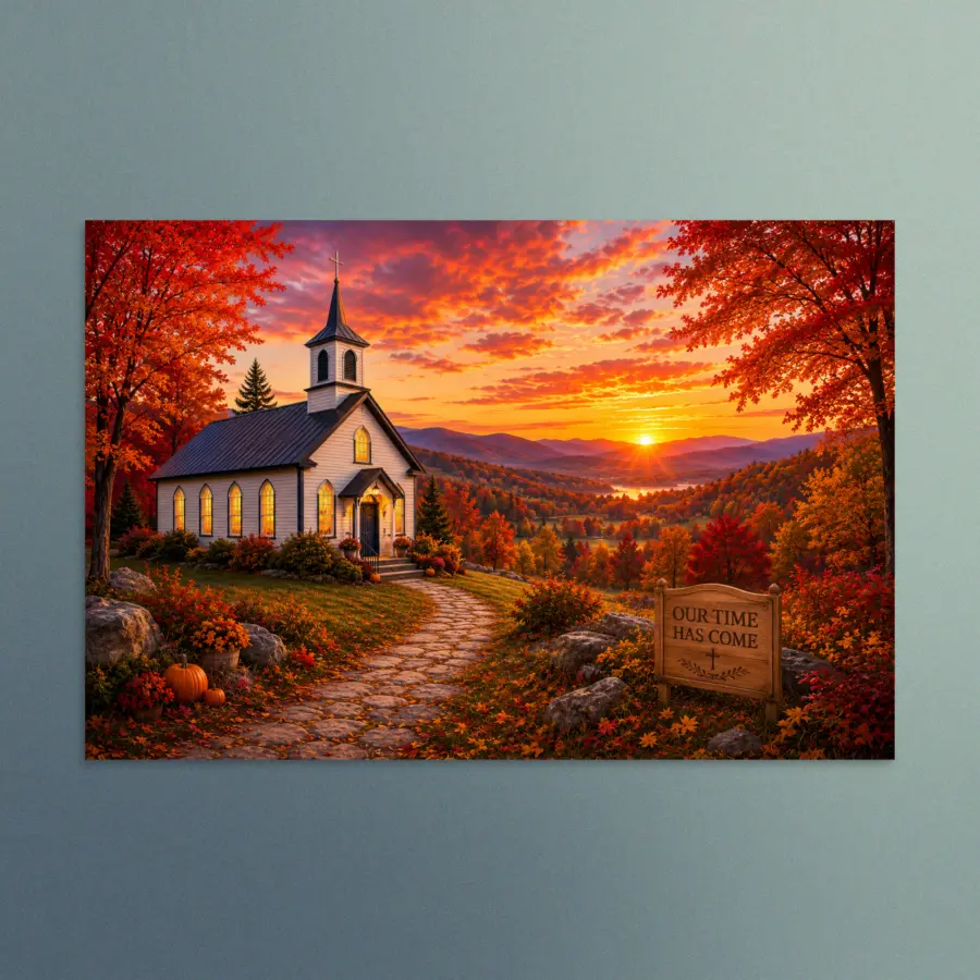 Our Time Has Come - Vermont - Christian Devotional Art Print - Rectangle/Landscape