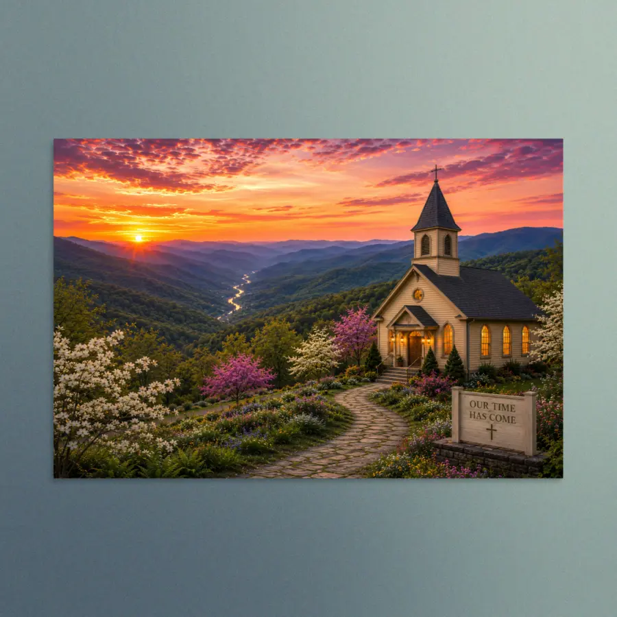 Our Time Has Come - Virginia - Christian Devotional Art Print - Rectangle/Landscape