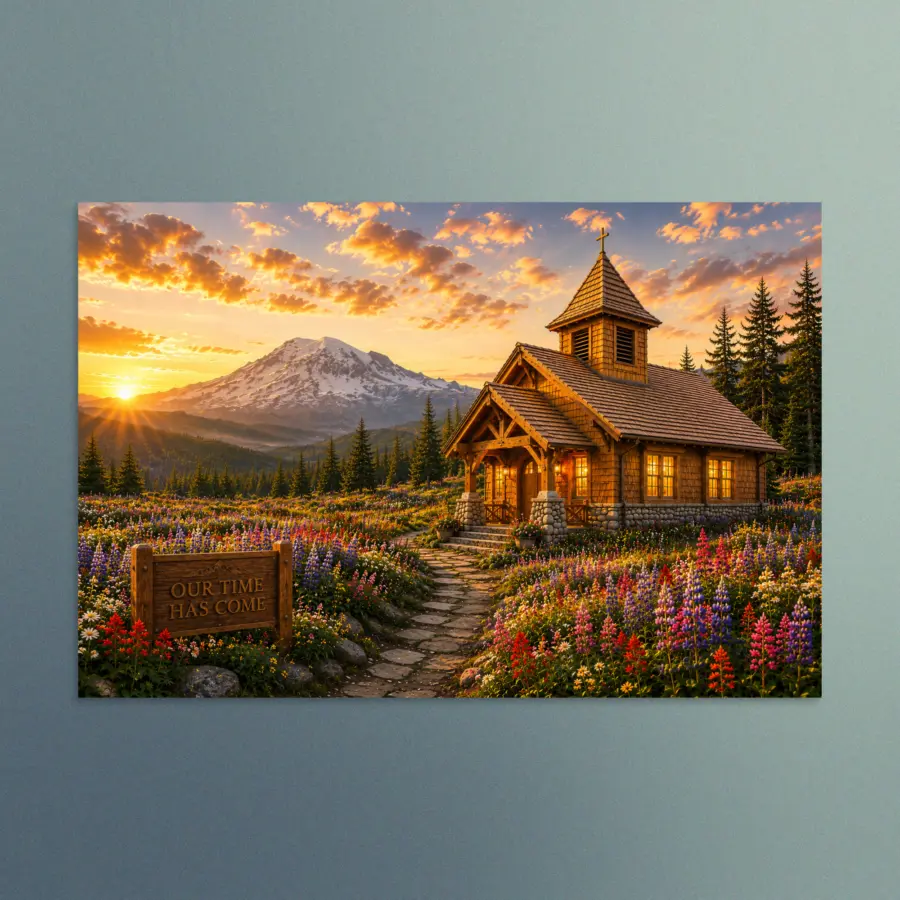 Our Time Has Come - Washington - Christian Devotional Art Print - Rectangle/Landscape