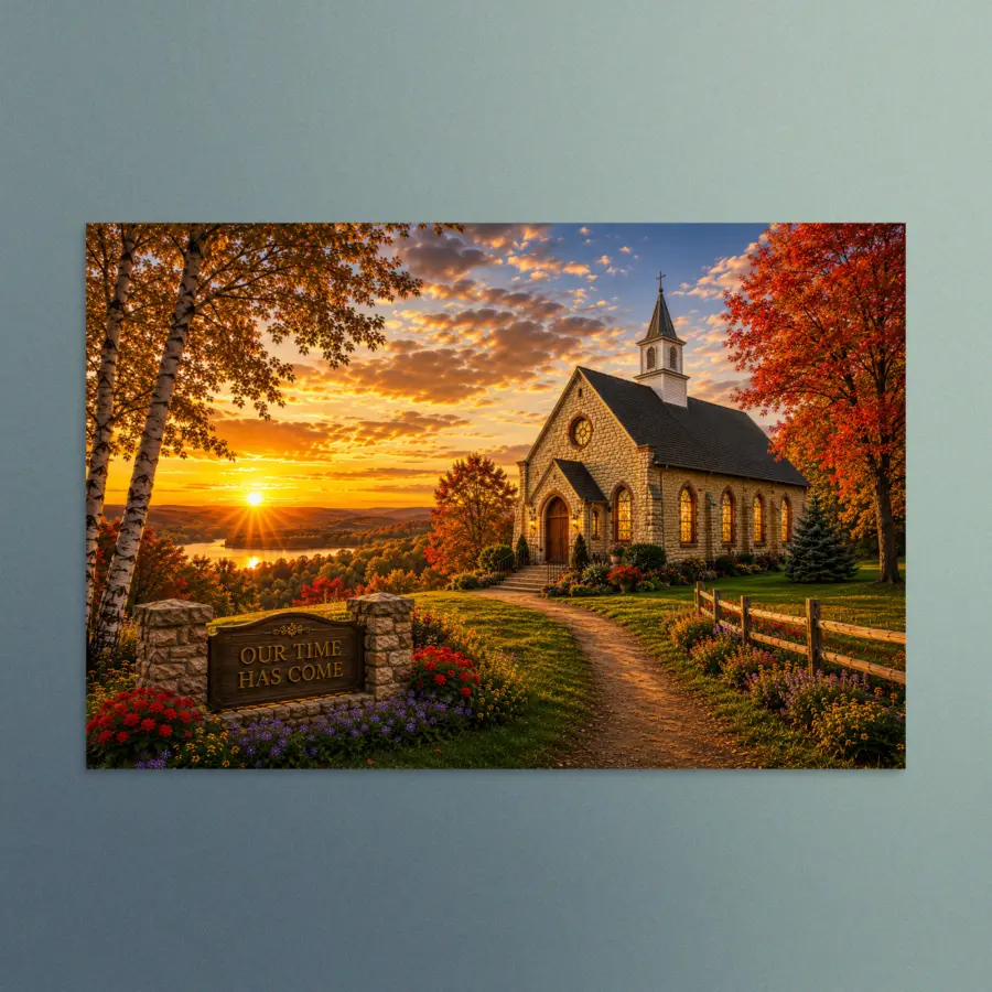 Our Time Has Come - Wisconsin - Christian Devotional Art Print - Rectangle/Landscape