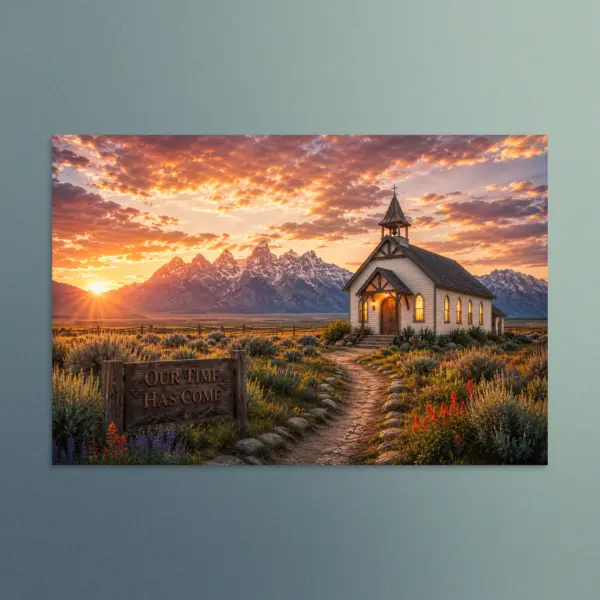 Our Time Has Come - Wyoming - Christian Devotional Art Print - Rectangle/Landscape