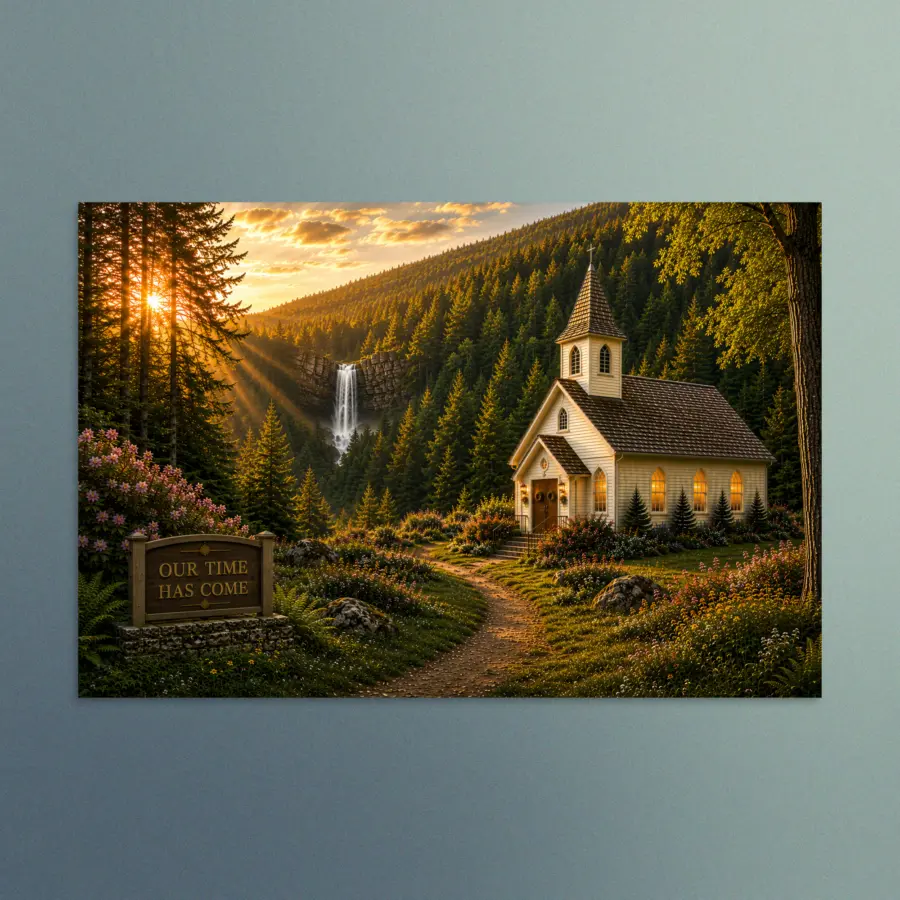 Our Time Has Come - West Virginia - Christian Devotional Art Print - Rectangle/Landscape