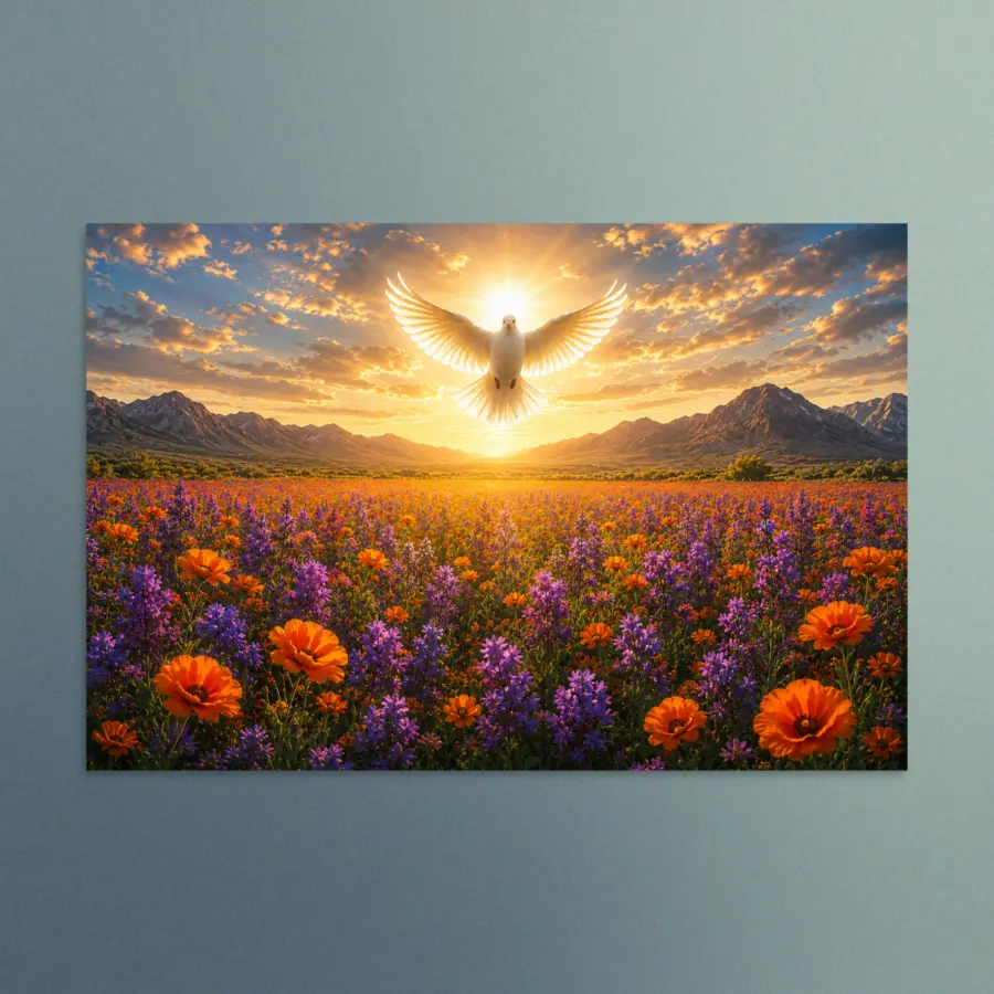 Spirit of Hope - Christian Devotional Art Print - Rectangle/Landscape