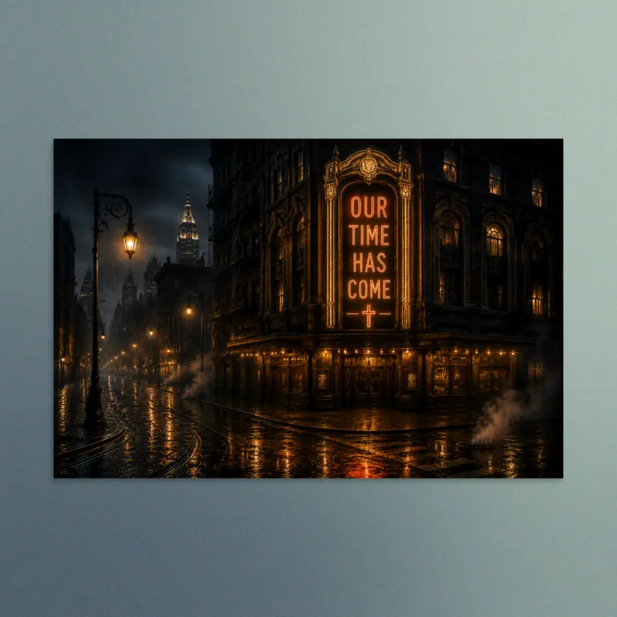 Our Time Has Come - The Corner Where Hope Lives - Christian Devotional Art Print - Rectangle/Landscape