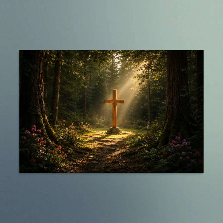 The Path To Grace - Christian Devotional Art Print - Rectangle/Landscape