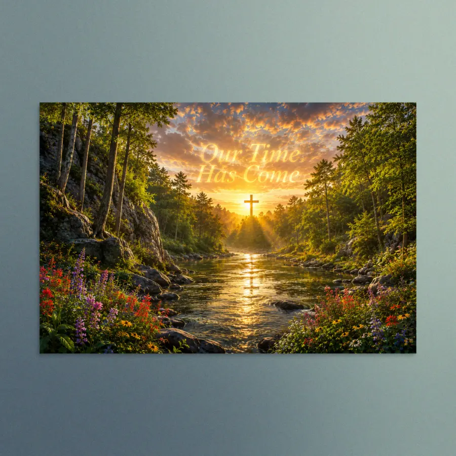 Our Time Has Come - The River of Hope - Christian Devotional Art Print - Rectangle/Landscape