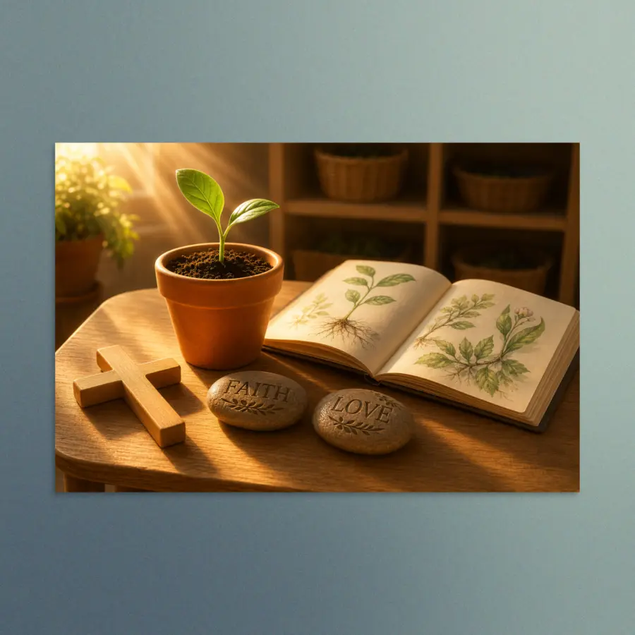 Seeds of Faith - Christian Devotional Art Print - Rectangle/Landscape