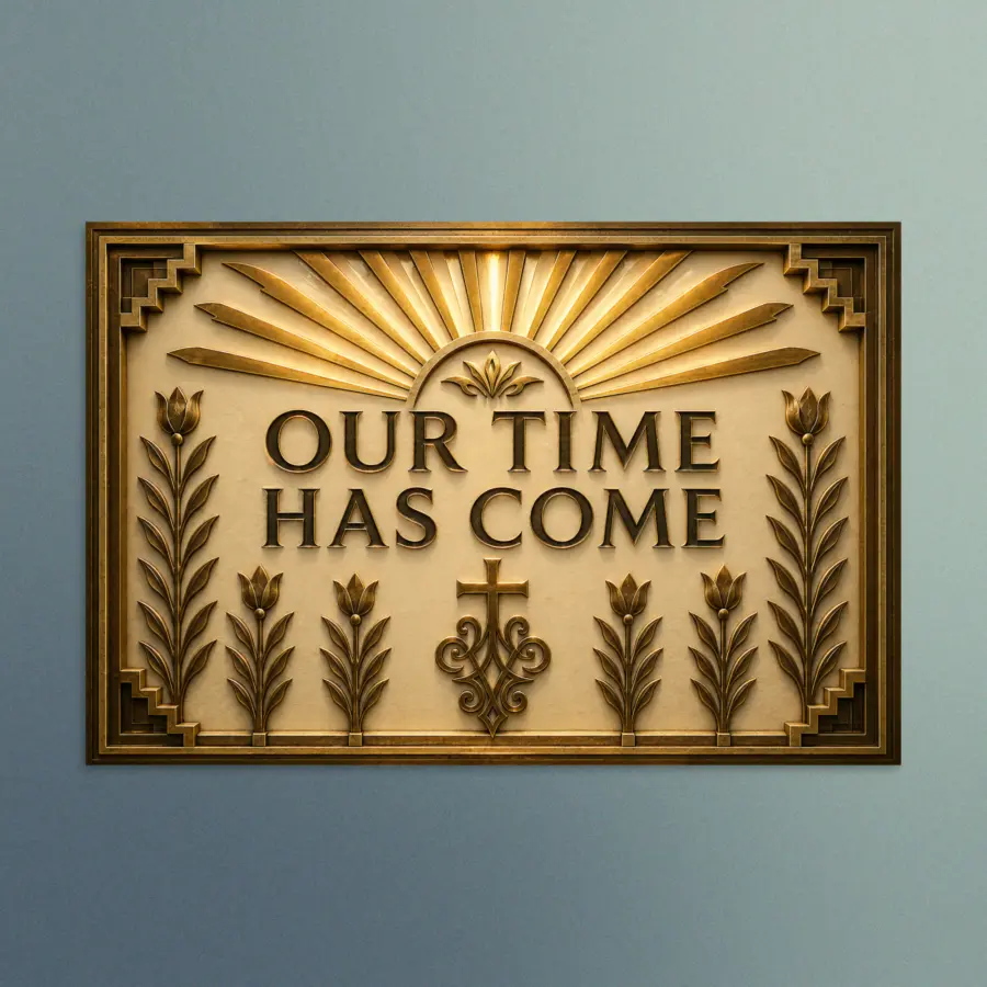 Our Time Has Come - The Promise Fulfilled - Christian Devotional Art Print - Rectangle/Landscape