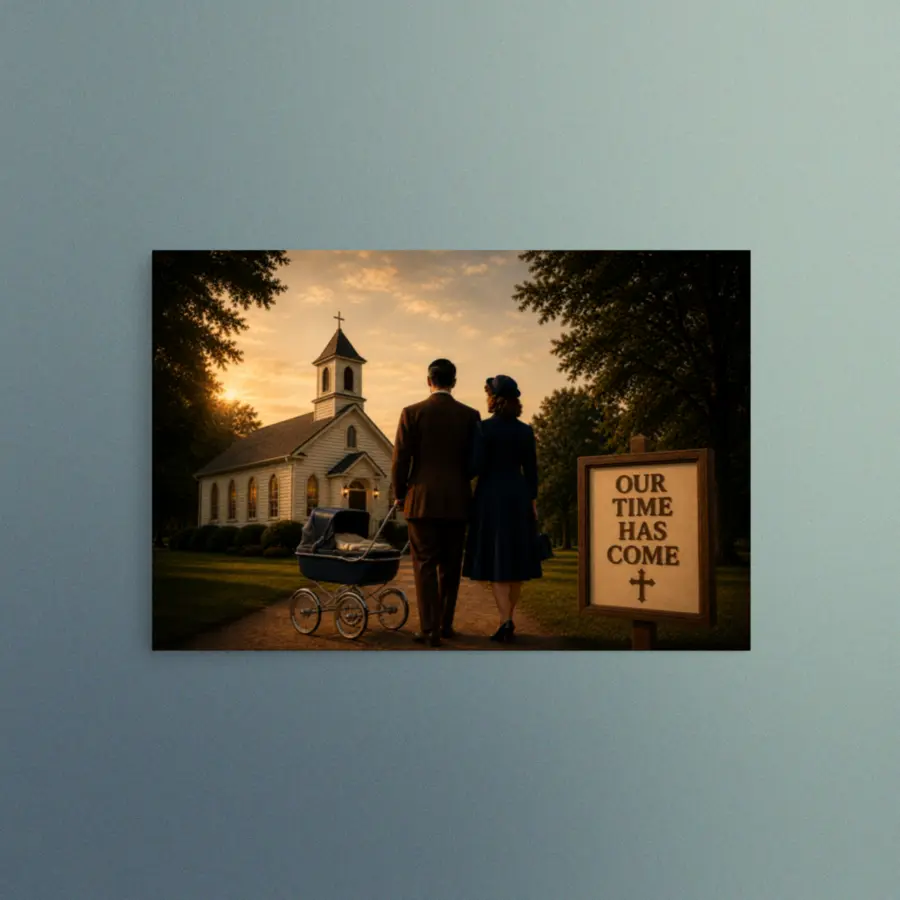 Our Time Has Come - Together In Faith - Christian Devotional Art Print - Rectangle/Landscape