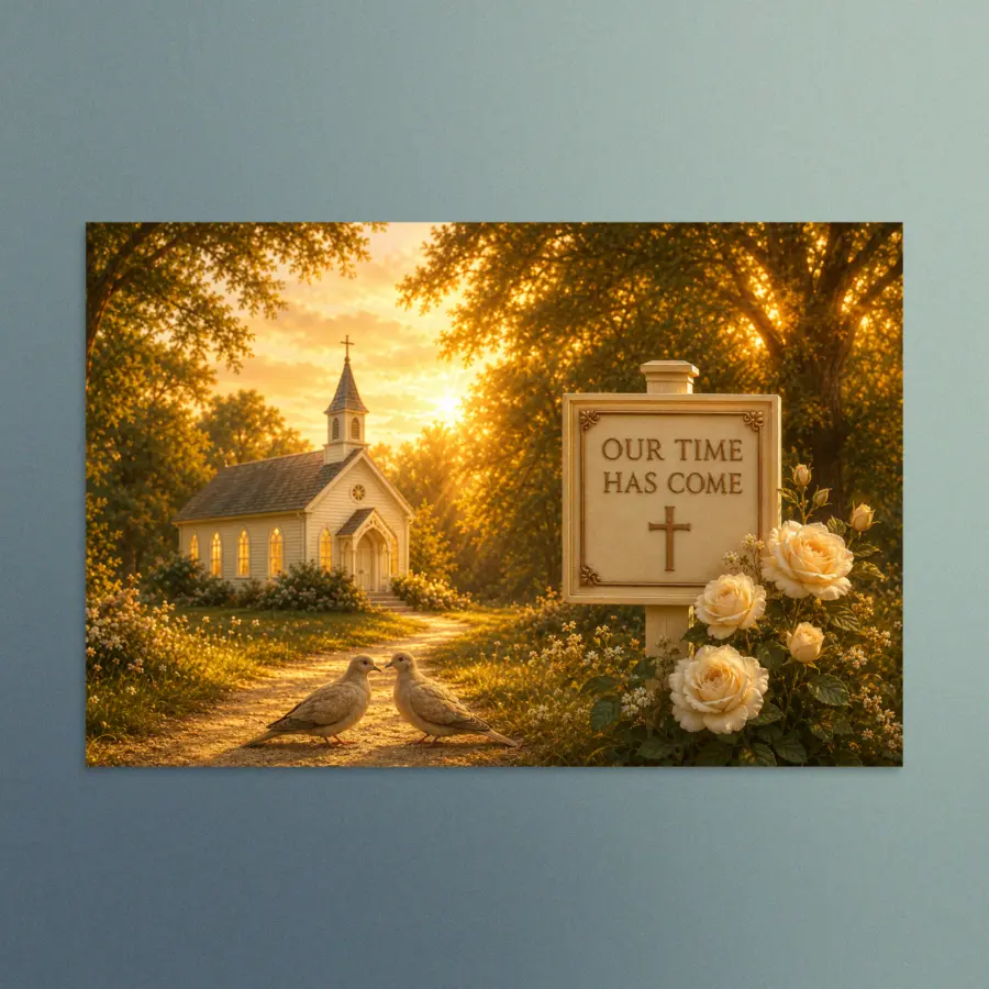 Our Time Has Come - The Promise Begins - Christian Devotional Art Print - Rectangle/Landscape