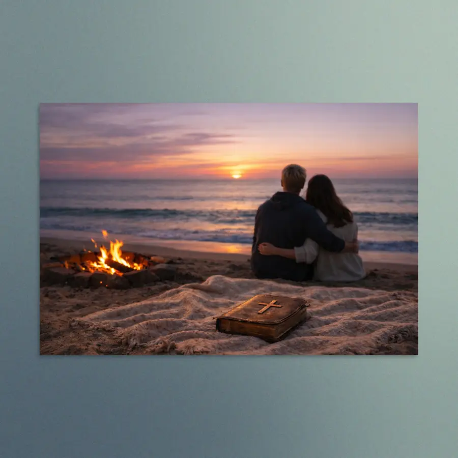 Together in Faith - Christian Devotional Art Print - Rectangle/Landscape