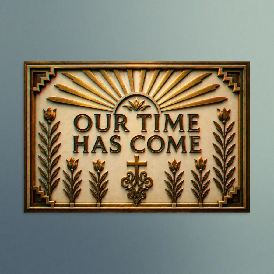 Our Time Has Come - 3D The Promise Fulfilled - Christian Devotional Art Print - Rectangle/Landscape