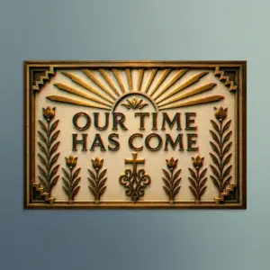 Our Time Has Come - 3D The Promise Fulfilled - Christian Devotional Art Print - Rectangle/Landscape