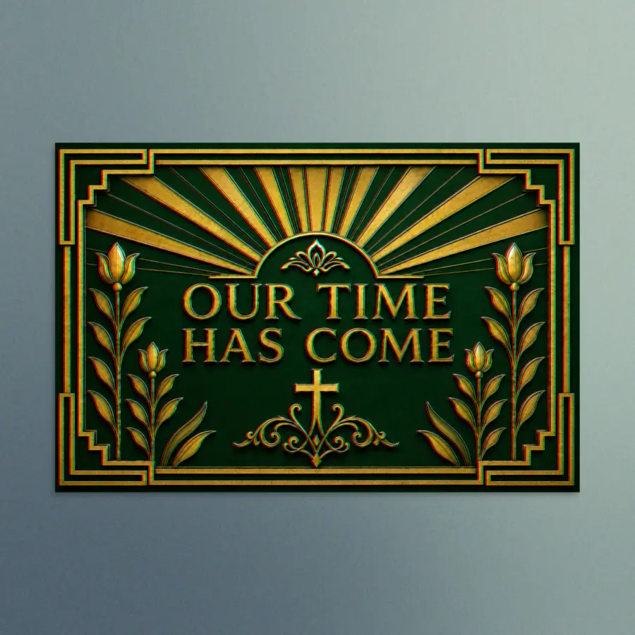 Our Time Has Come - 3D The Proclamation - Christian Devotional Art Print - Rectangle/Landscape