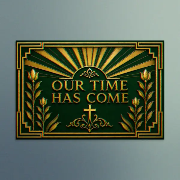Our Time Has Come - 3D The Proclamation - Christian Devotional Art Print - Rectangle/Landscape