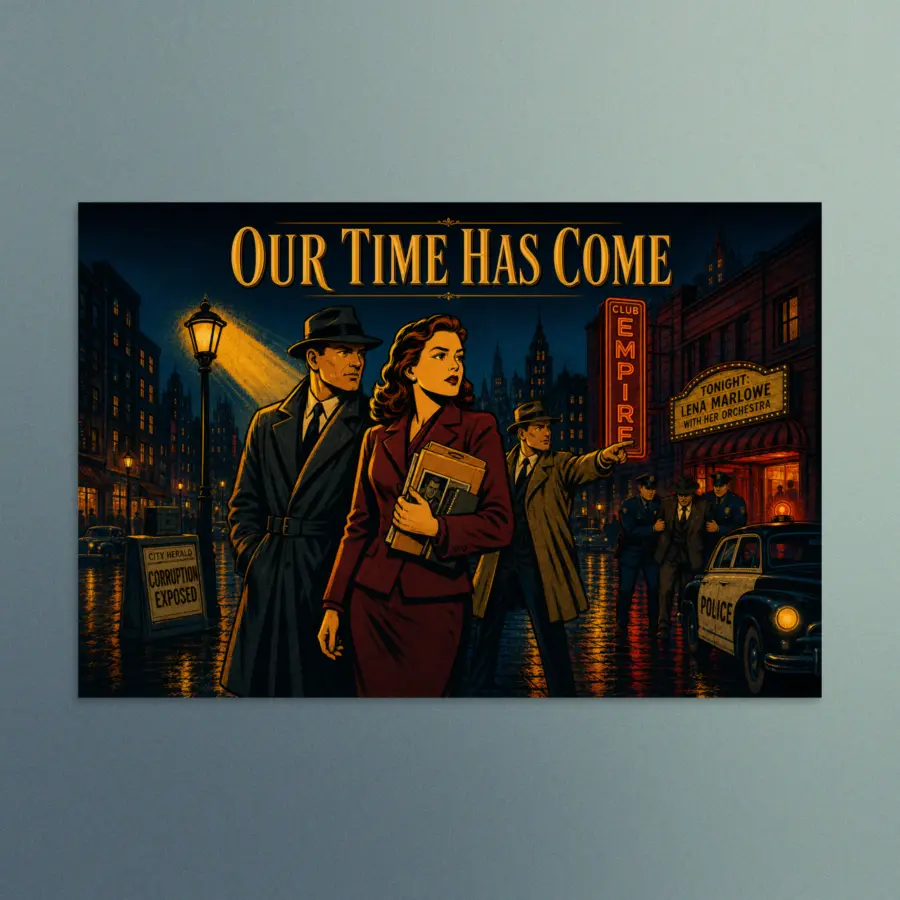 Our Time Has Come - The Night Truth Won -  Devotional Art Print - Rectangle/Landscape