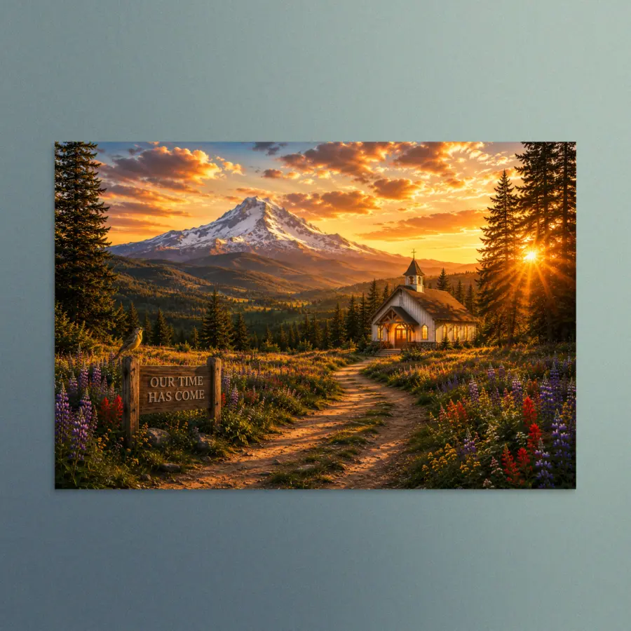 Our Time Has Come - Oregon - Christian Devotional Art Print - Rectangle/Landscape