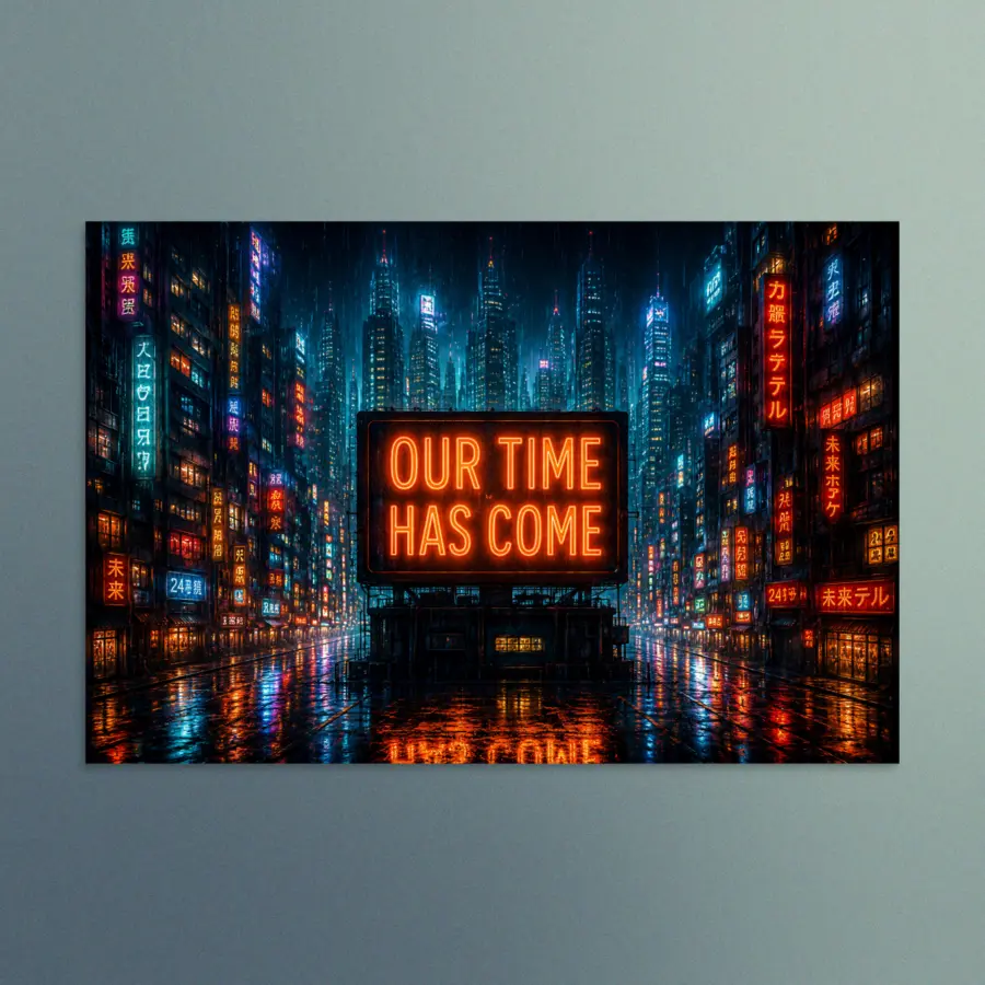 Our Time Has Come - City of Tomorrow - Christian Devotional Art Print - Rectangle/Landscape